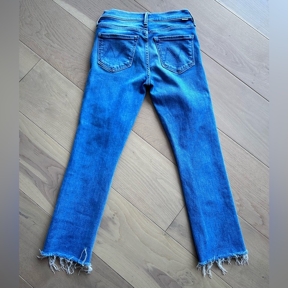 MOTHER Lil’ mid rise dazzler ankle fray - Picture 3 of 7